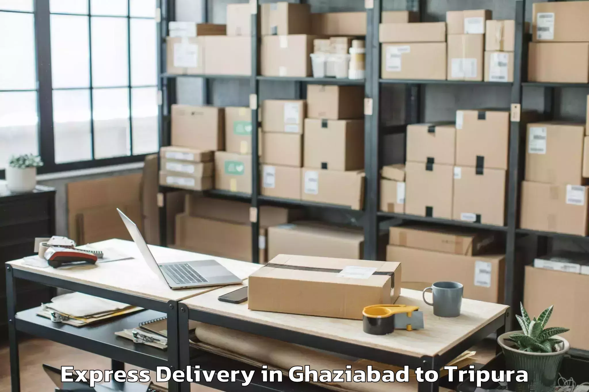 Book Ghaziabad to Agartala Express Delivery